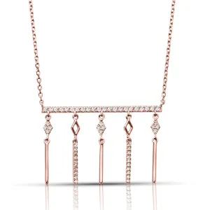 0.25 ctw Diamond Fashion Bar Necklace Pendant