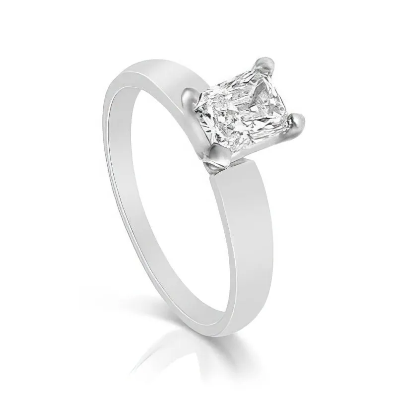 0.35-1.50 CT Radiant Cut Diamonds - Solitaire Ring