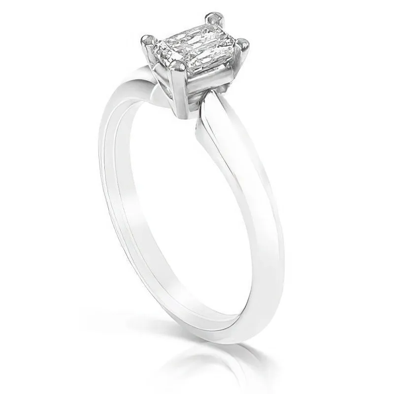 0.35-1.50 CT Radiant Cut Diamonds - Solitaire Ring