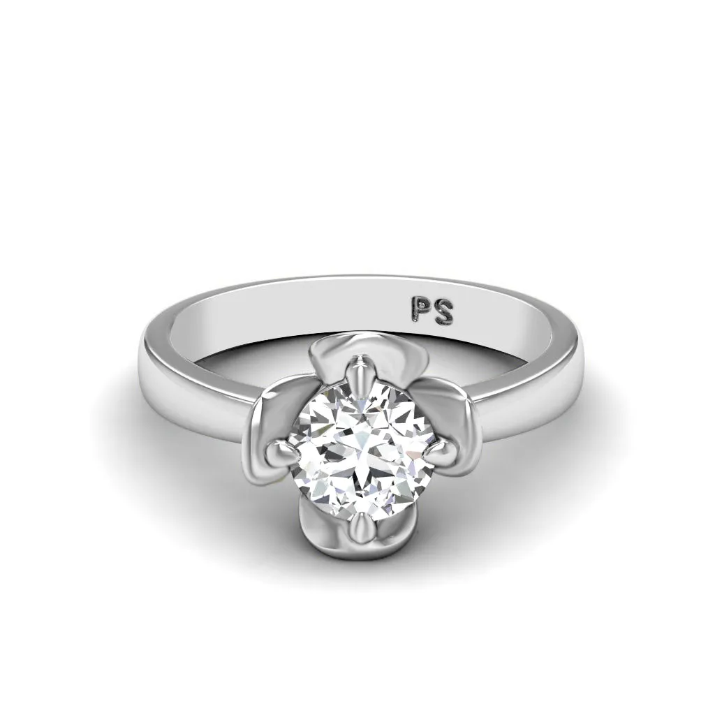 0.35-1.50 CT Round Cut Diamonds - Solitaire Ring