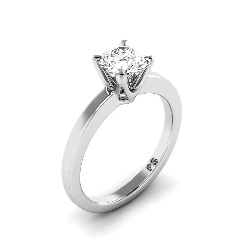 0.35-1.50 CT Round Cut Diamonds - Solitaire Ring