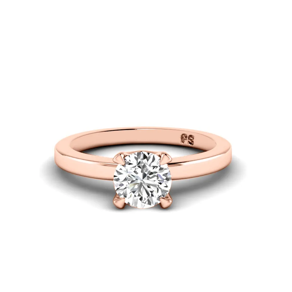0.35-1.50 CT Round Cut Diamonds - Solitaire Ring