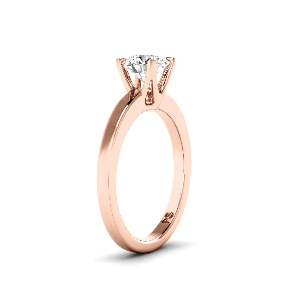 0.35-1.50 CT Round Cut Diamonds - Solitaire Ring
