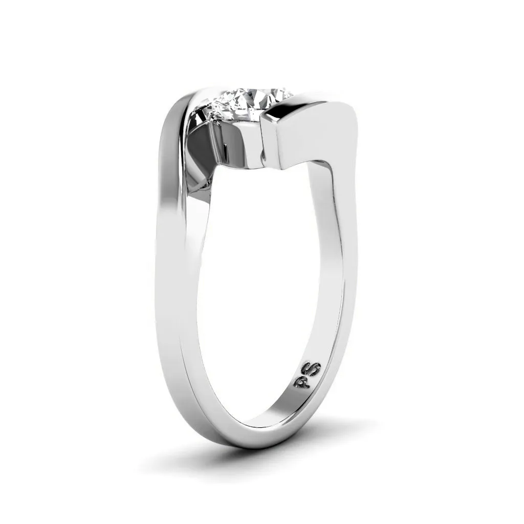 0.35-1.50 CT Round Cut Diamonds - Solitaire Ring