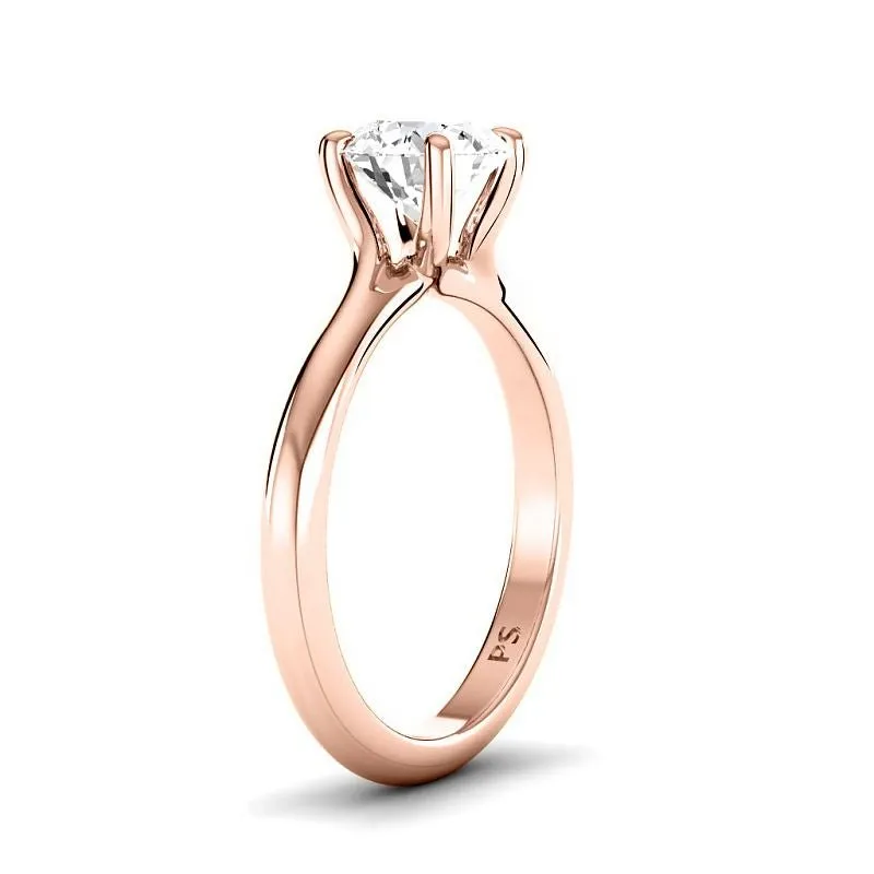 0.35-1.50 CT Round Cut Diamonds - Solitaire Ring