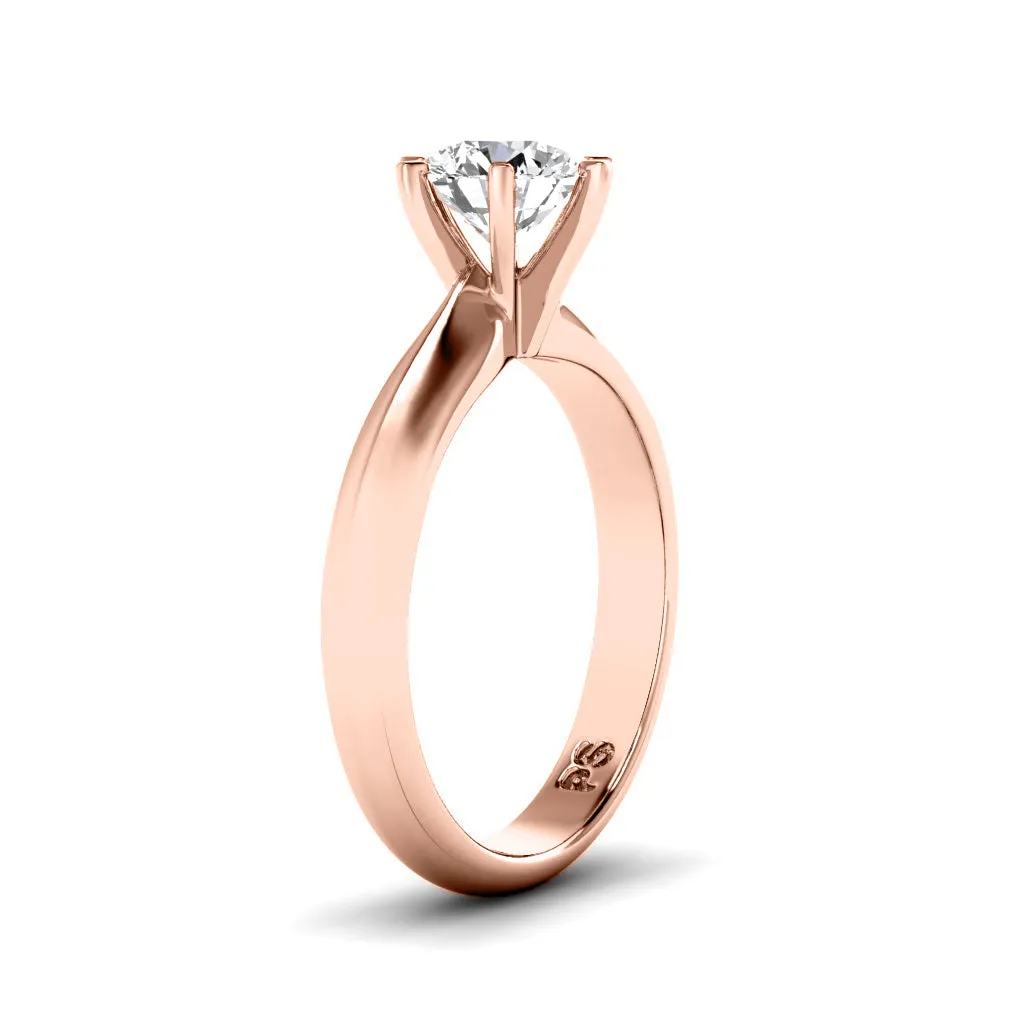 0.35-1.50 CT Round Cut Diamonds - Solitaire Ring