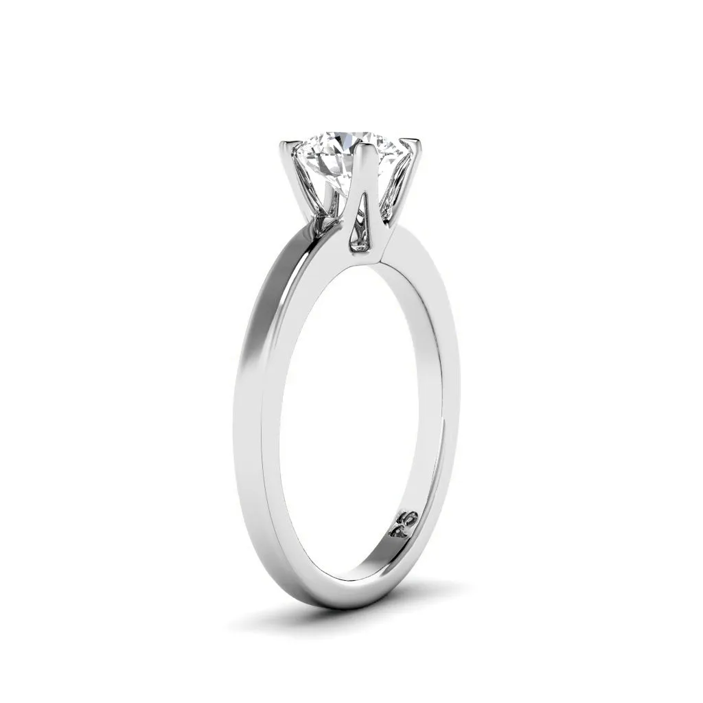 0.35-1.50 CT Round Cut Diamonds - Solitaire Ring