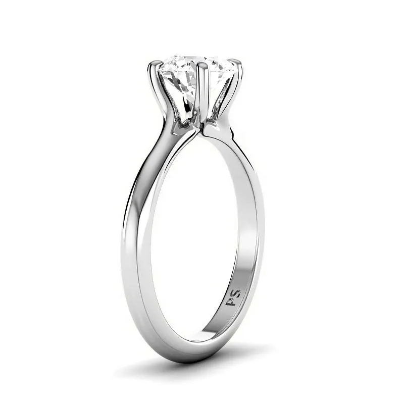 0.35-1.50 CT Round Cut Diamonds - Solitaire Ring