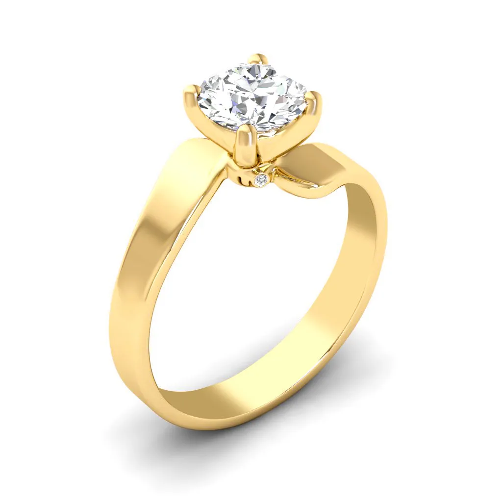 0.50-3.00 CT Emerald Cut Lab Grown Diamonds - Solitaire Ring