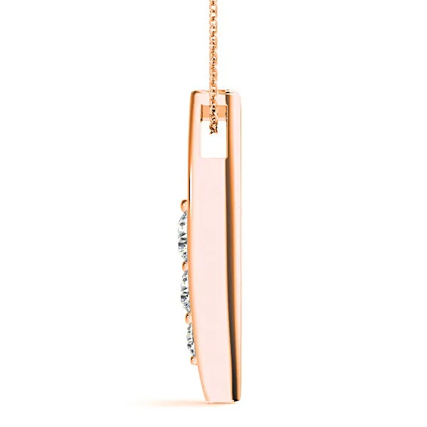 0.50 ctw Diamond Three Stone Necklace Pendant