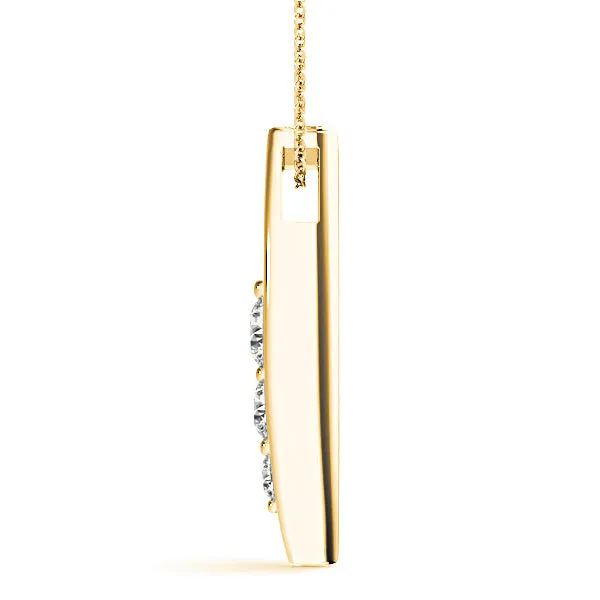 0.50 ctw Diamond Three Stone Necklace Pendant