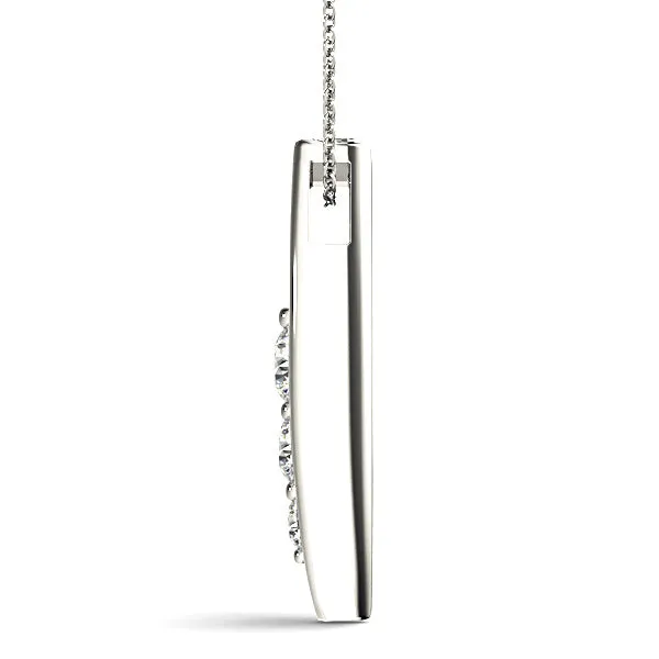 0.50 ctw Diamond Three Stone Necklace Pendant