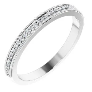 .08 CTW Diamond Milgrain Anniversary Band