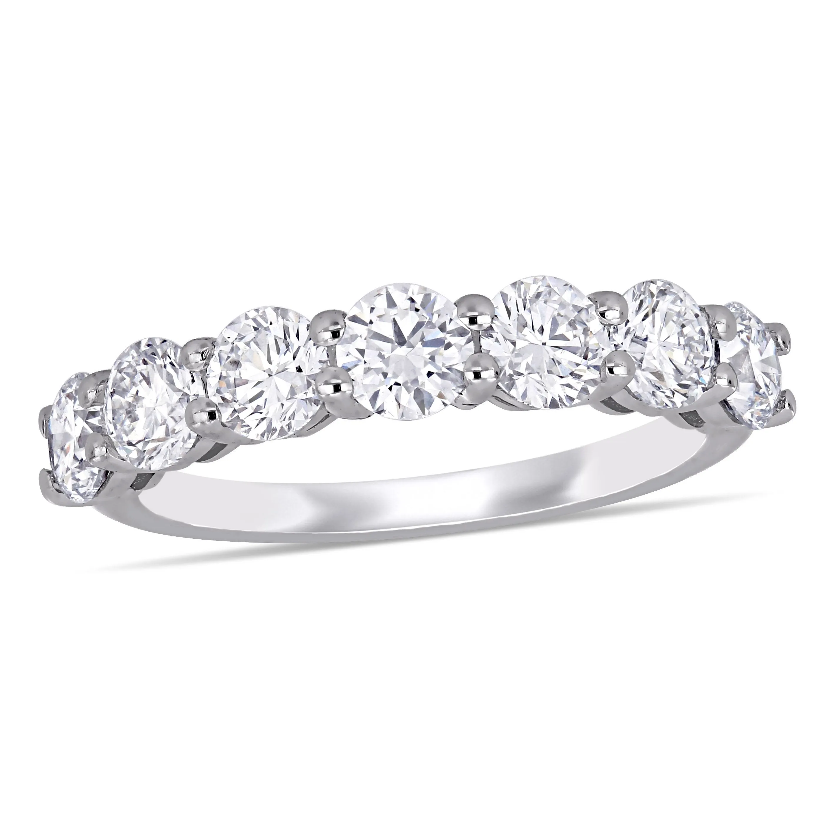1 3/4 CT Half Eternity Lab Created Diamond Ring
