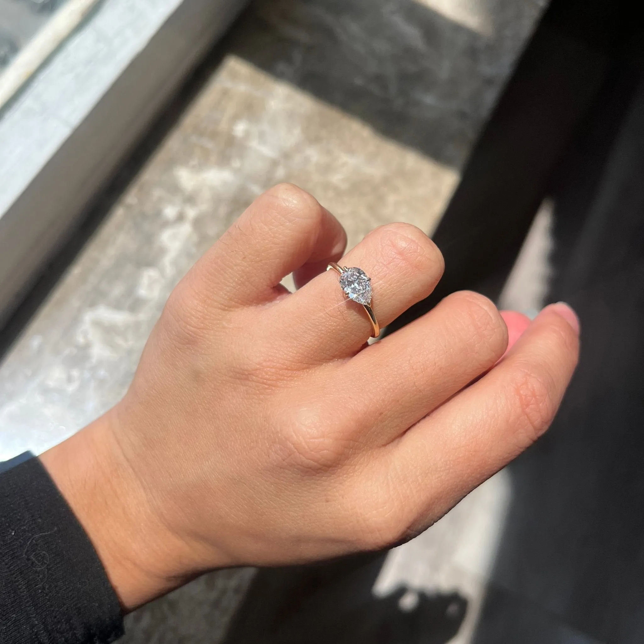 1.06ct Pear Cut Diamond Solitaire, GIA D VVS2