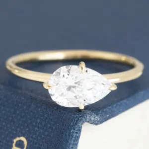 1.06ct Pear Cut Diamond Solitaire, GIA D VVS2