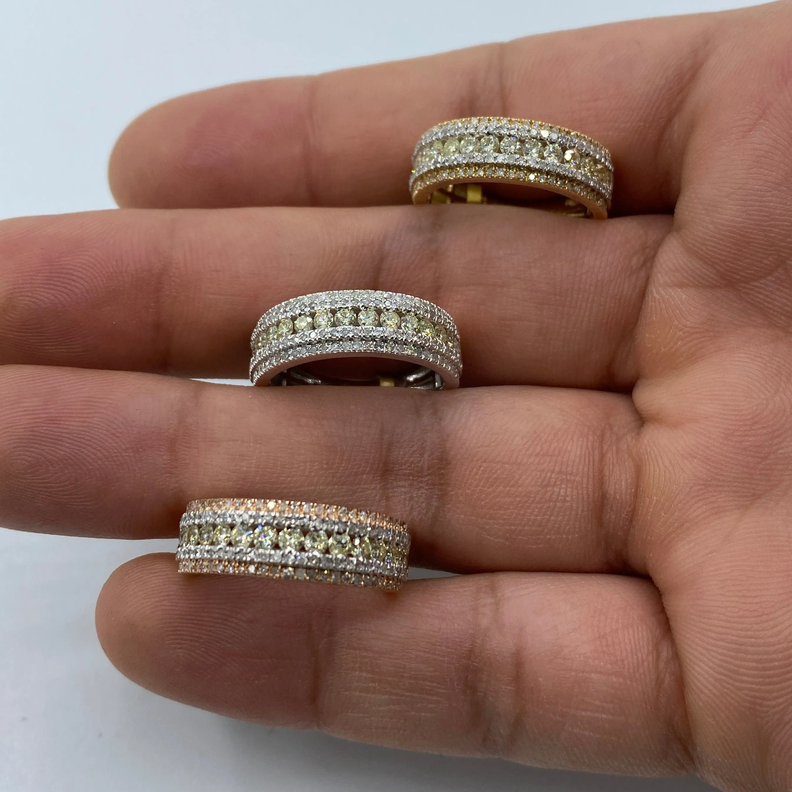 10K Multi-Color Anniversary Diamond Band