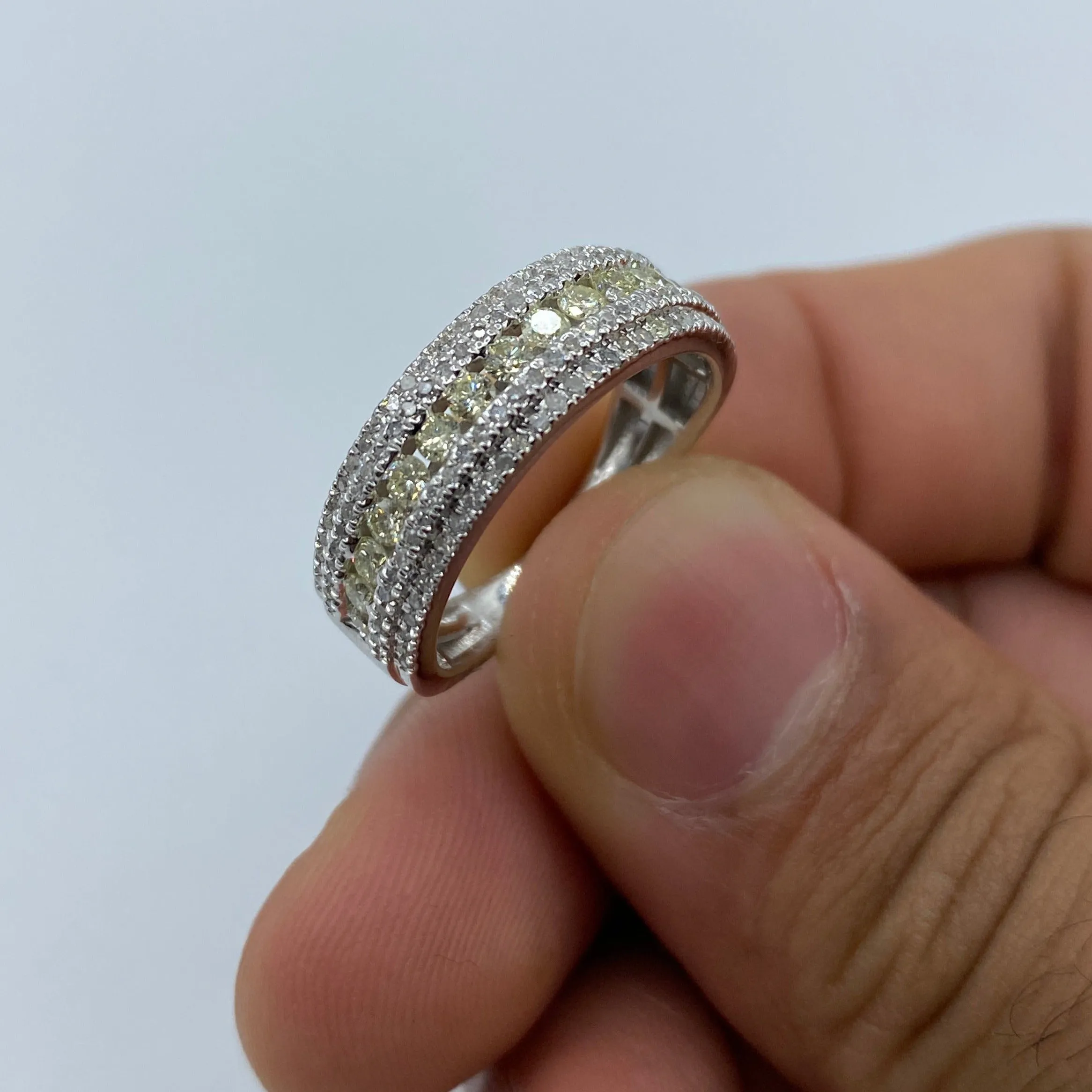 10K Multi-Color Anniversary Diamond Band