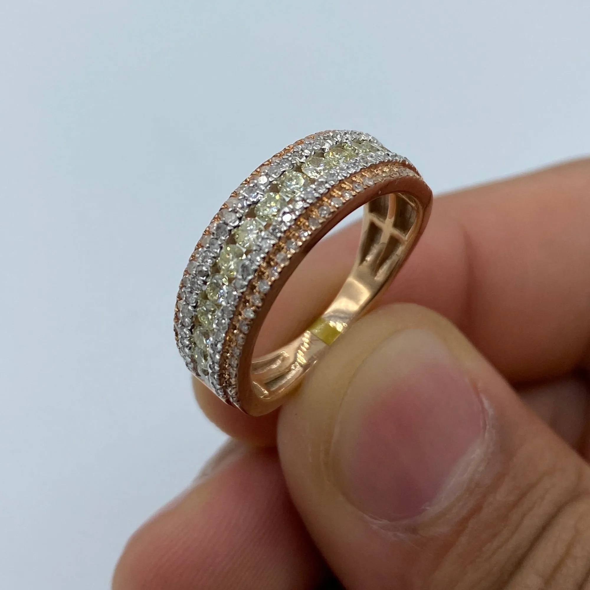 10K Multi-Color Anniversary Diamond Band