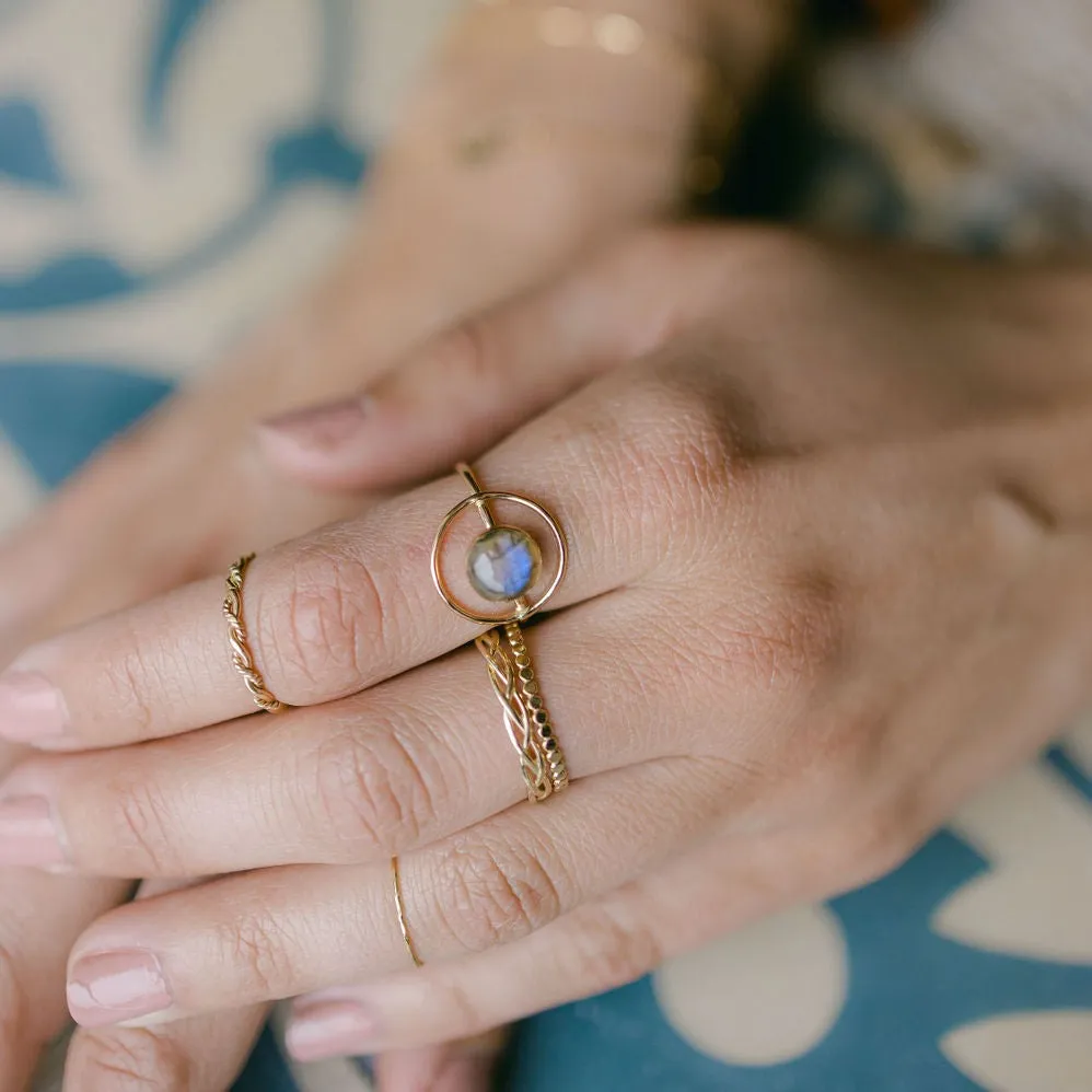 10k Solid Gold Twist Ring