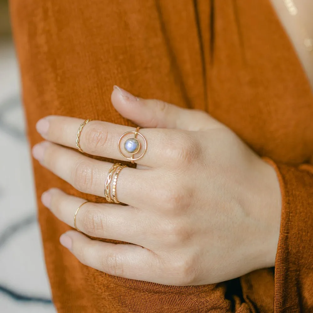 10k Solid Gold Twist Ring
