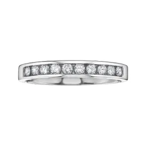 10K White Gold (0.10ct - 0.20ct) Diamond Anniversary Bands