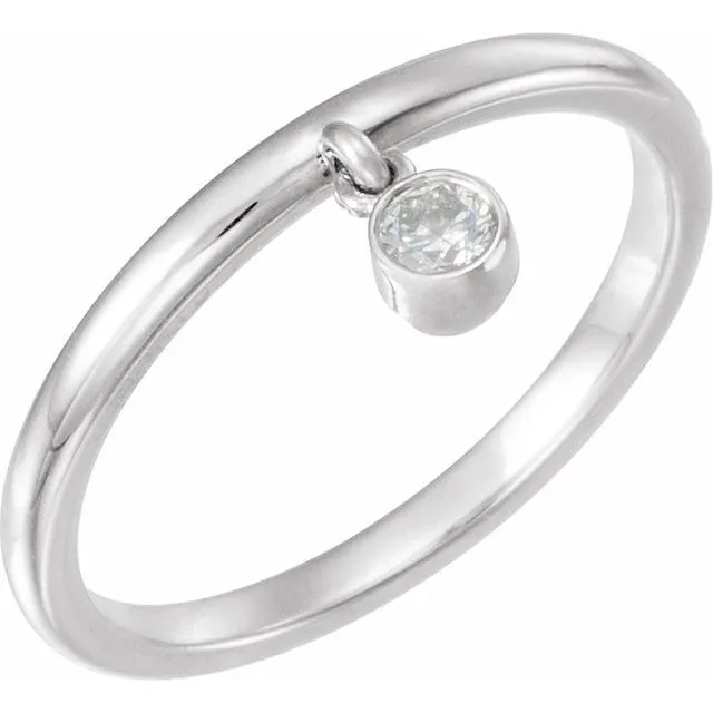 1/10 CT Diamond Fringe Ring