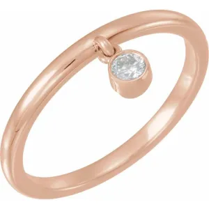 1/10 CT Diamond Fringe Ring