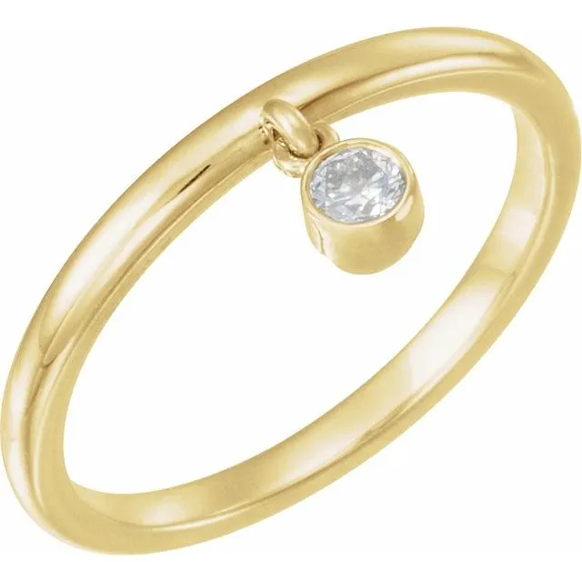 1/10 CT Diamond Fringe Ring