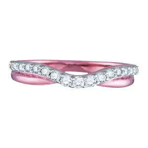 1/10 CTW Natural Diamond Ring in 14KT Rose Gold
