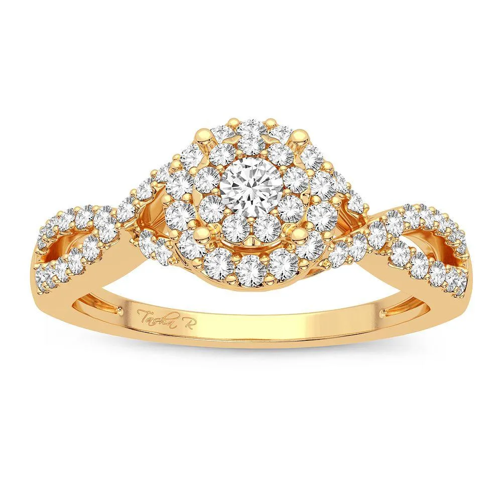 14K 1.00ct Diamond Engagement Ring