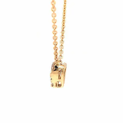 14K Diamond Cluster Heart Pendant Yellow Gold