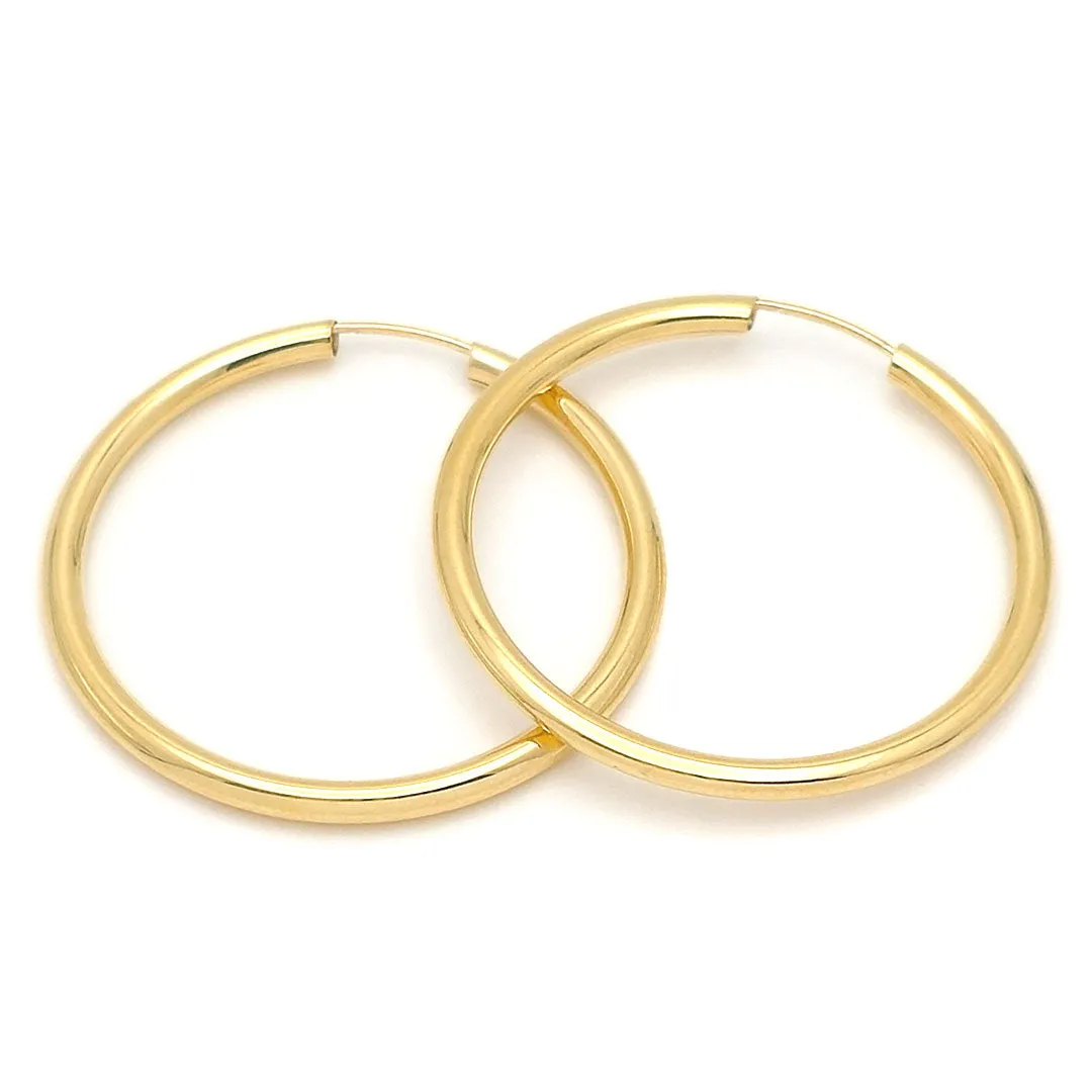 14k Endless Hoop Earrings