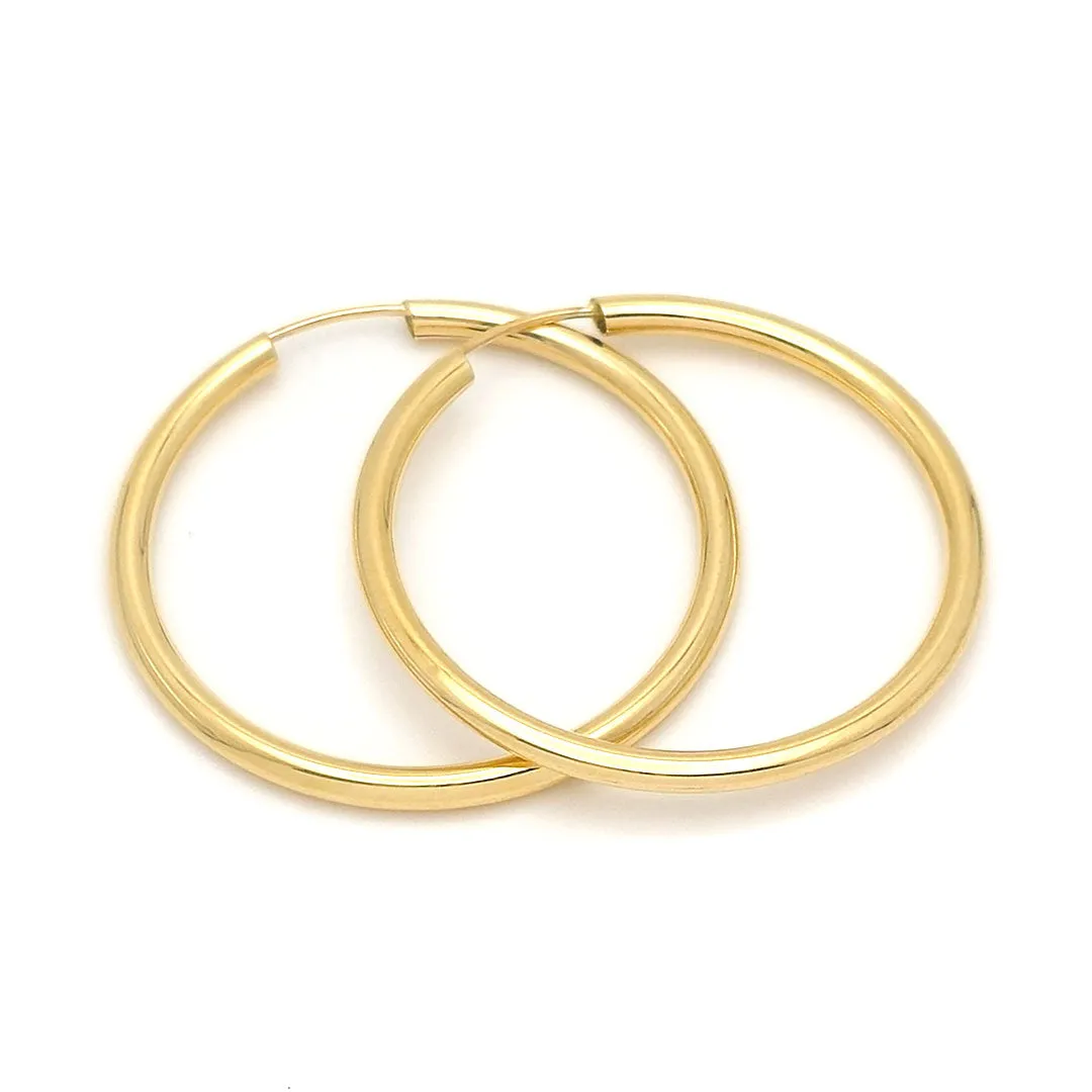 14k Endless Hoop Earrings