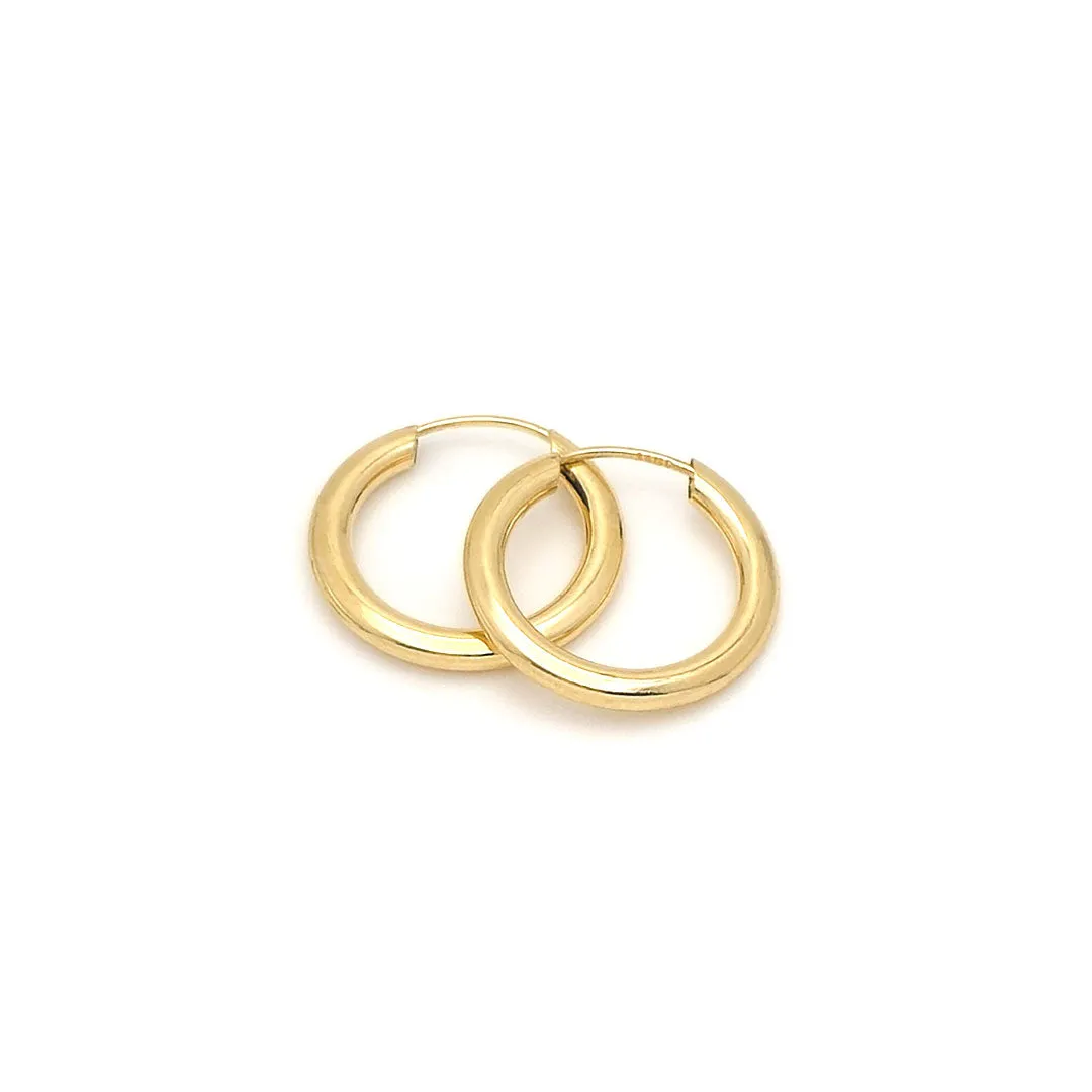 14k Endless Hoop Earrings