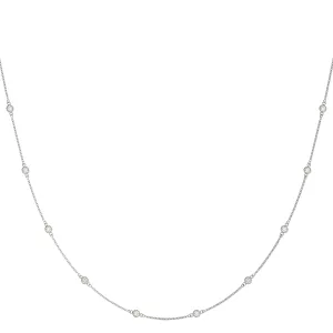 14K Gold Diamonds on a Chain Diamond Necklace