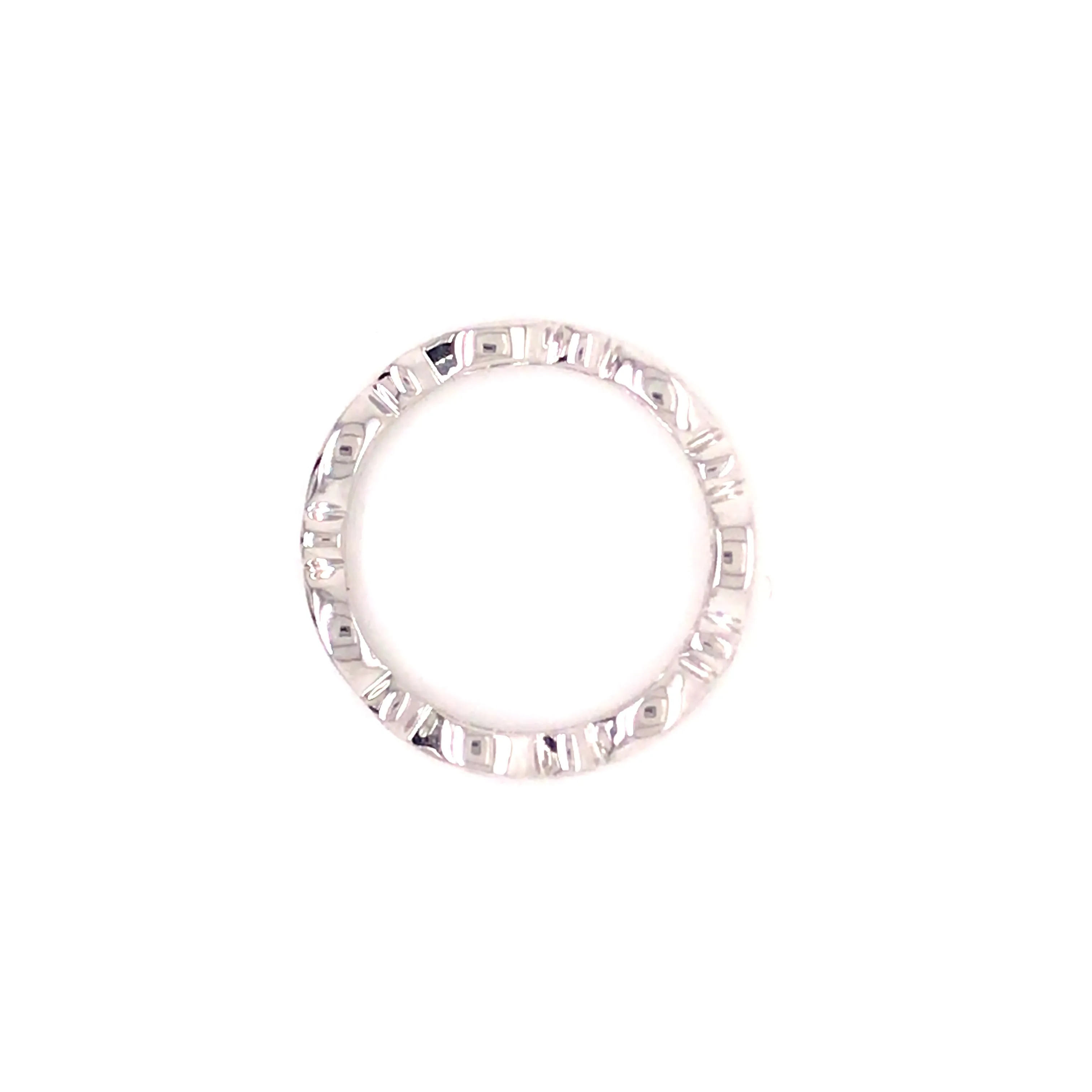 14K Marquise and Round Shape Band White Gold