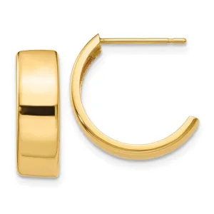14K Post Hoop Earring
