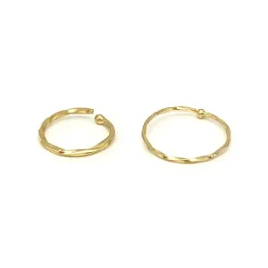 14k Twist Nose Hoop