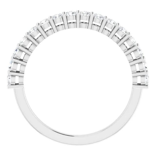 14K White 1/2CTW Natural Diamond Anniversary Band