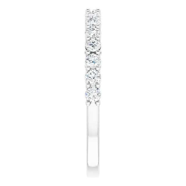 14K White 1/2CTW Natural Diamond Anniversary Band