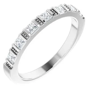 14K White 1/3 CTW Natural Diamond Anniversary Band