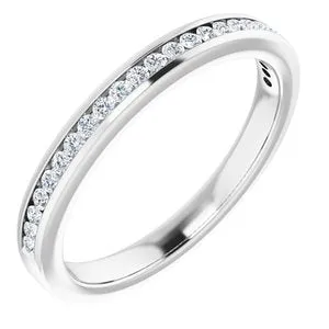 14K White 1/4 CTW Lab-Grown Diamond Anniversary Band