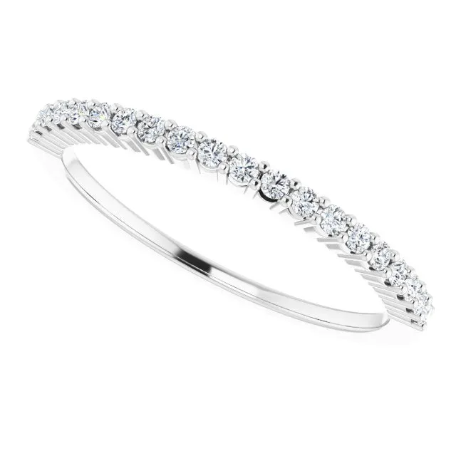 14K White 1/6 CTW Natural Diamond Anniversary Band