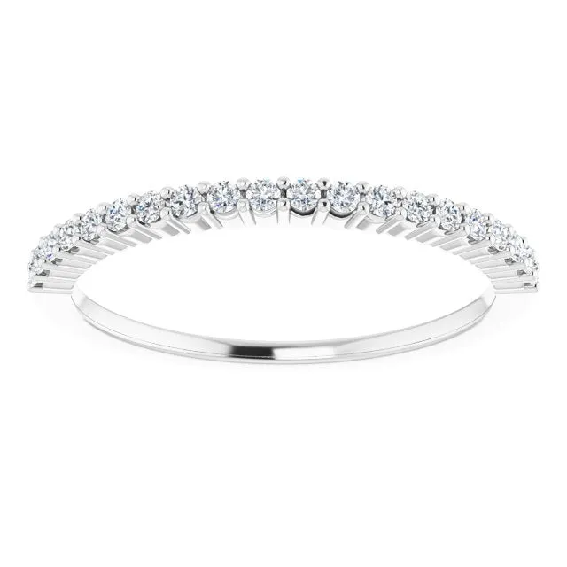 14K White 1/6 CTW Natural Diamond Anniversary Band