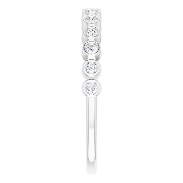 14K White 1/6 CTW Natural Diamond Anniversary Band