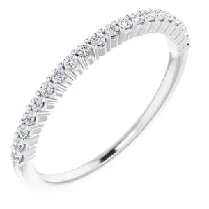 14K White 1/6 CTW Natural Diamond Anniversary Band