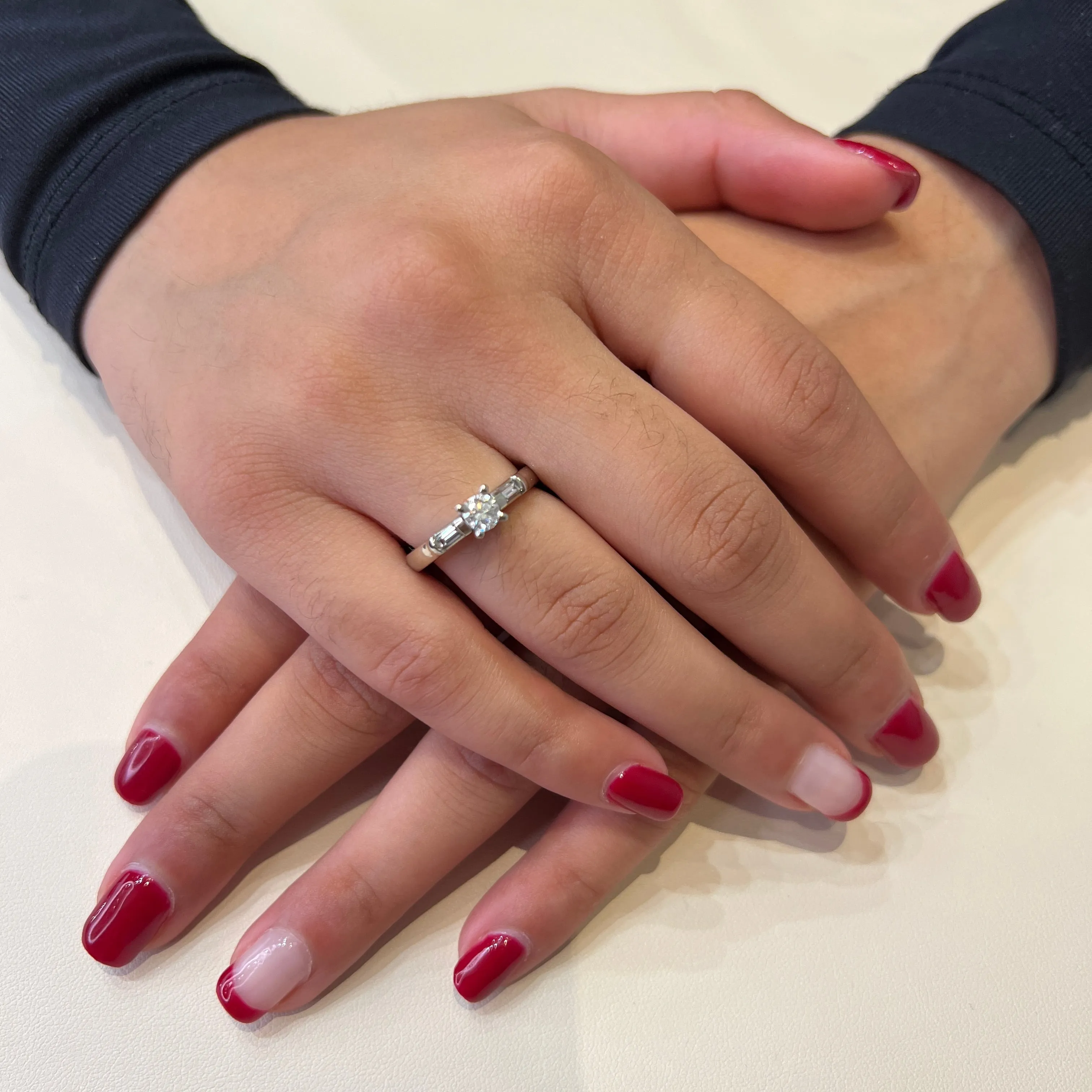 14K White Gold (0.50ct) Diamond Engagement Ring