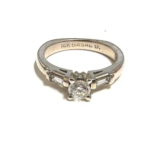 14K White Gold (0.50ct) Diamond Engagement Ring