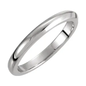 14k White Gold 2.25mm Solstice Solitaire® Tapered Knife Edge Band, Size 7